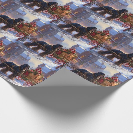 Cocker Spaniel Weihnachtsfeier Geschenkpapier (Ecke)