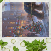 Cocker Spaniel Weihnachtsfeier Geschirrtuch (Gefaltet)