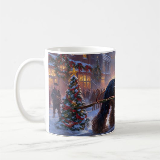 Cocker Spaniel Weihnachtsfeier Kaffeetasse (Links)