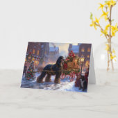 Cocker Spaniel Weihnachtsfeier Karte (Gelbe Blume)