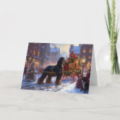 Cocker Spaniel Weihnachtsfeier Karte (Vorderseite)