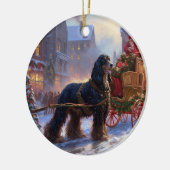 Cocker Spaniel Weihnachtsfeier Keramik Ornament (Links)