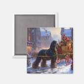 Cocker Spaniel Weihnachtsfeier Magnet (Vorderseite/Rückseite)