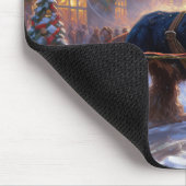 Cocker Spaniel Weihnachtsfeier Mousepad (Ecke)