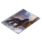 Cocker Spaniel Weihnachtsfeier Notizblock (Linke Seite)