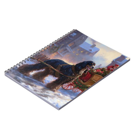 Cocker Spaniel Weihnachtsfeier Notizblock (Linke Seite)