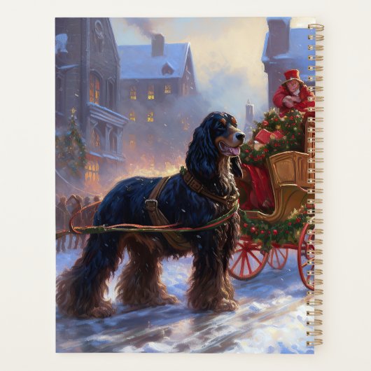 Cocker Spaniel Weihnachtsfeier Planer (Rückseite)