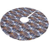 Cocker Spaniel Weihnachtsfeier Polyester Weihnachtsbaumdecke (Schrägansicht)