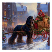 Cocker Spaniel Weihnachtsfeier Poster (Vorderseite)