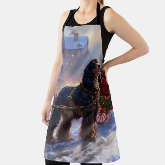 Cocker Spaniel Weihnachtsfeier Schürze (InSitu)