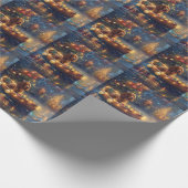 Cocker Spaniel Weihnachtsfeiertage Geschenkpapier (Ecke)