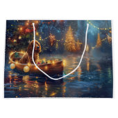 Cocker Spaniel Weihnachtsfeiertage Große Geschenktüte (Vorderseite)