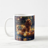Cocker Spaniel Weihnachtsfeiertage Kaffeetasse (Links)