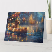 Cocker Spaniel Weihnachtsfeiertage Karte (Vorderseite)