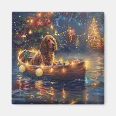Cocker Spaniel Weihnachtsfeiertage Magnet (Vorne)