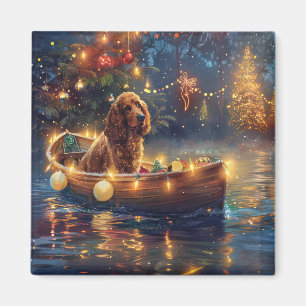 Cocker Spaniel Weihnachtsfeiertage Magnet