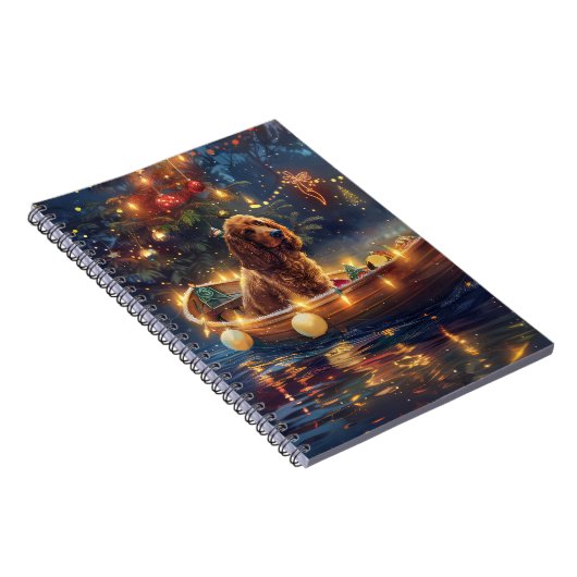 Cocker Spaniel Weihnachtsfeiertage Notizblock (Rechte Seite)