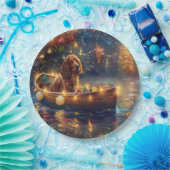 Cocker Spaniel Weihnachtsfeiertage Pappteller (Party)