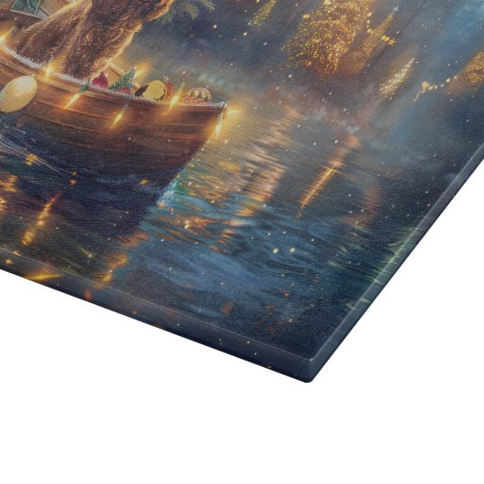 Cocker Spaniel Weihnachtsfeiertage Schneidebrett (Ecke)