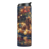Cocker Spaniel Weihnachtsfeiertage Thermosbecher (Nach links gedreht)