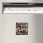 Cocker Spaniel Weihnachtsfestliche Reise Magnet (In Situ (Geschirrspüler))