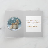 Cocker spaniel-Weihnachtsgeschenke Feiertagskarte (Innenseite)