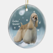 Cocker Spaniel Weihnachtsgeschenke Ornament (Links)