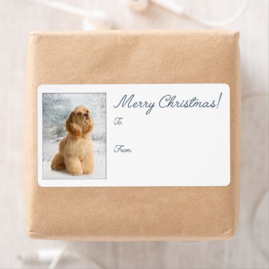 Cocker Spaniel Weihnachtsgeschenke Stickers (Insitu)
