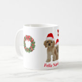 Cocker spaniel Weihnachtskaffee Tasse (Vorderseite Links)