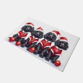 Cocker Spaniel Weihnachtskleid Santa Hut Fußmatte (Schrägansicht)