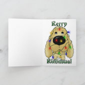 Cocker Spaniel - Weihnachtslicht Feiertagskarte (Innenseite)