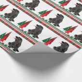 Cocker spaniel-WeihnachtsPackpapier Geschenkpapier (Ecke)