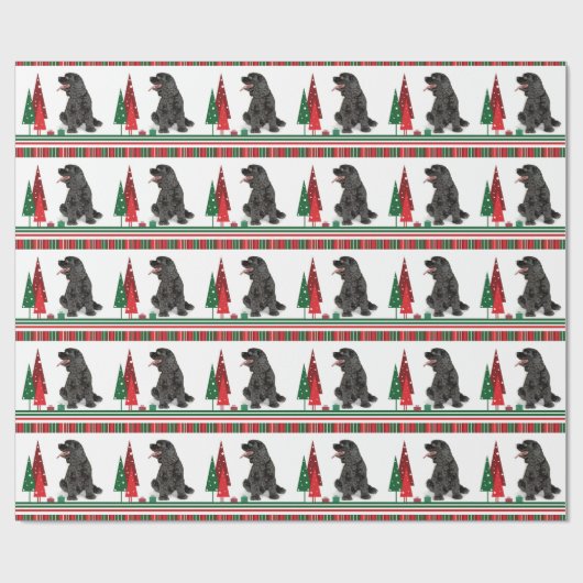 Cocker spaniel-WeihnachtsPackpapier Geschenkpapier (Flach)