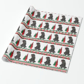 Cocker spaniel-WeihnachtsPackpapier Geschenkpapier (Ungerollt)