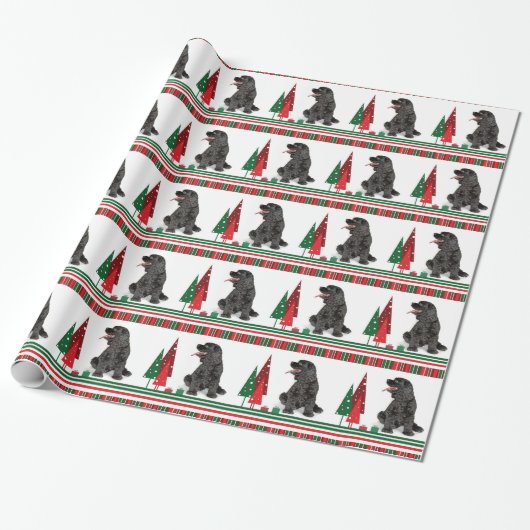 Cocker spaniel-WeihnachtsPackpapier Geschenkpapier (Ungerollt)