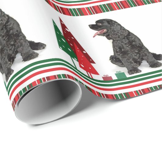 Cocker spaniel-WeihnachtsPackpapier Geschenkpapier (Rolleneckpunkt)