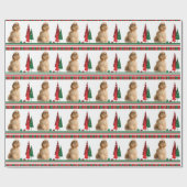 Cocker spaniel-WeihnachtsPackpapier Geschenkpapier (Flach)