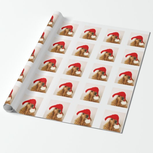 Cocker spaniel-WeihnachtsPackpapier Geschenkpapier (Ungerollt)