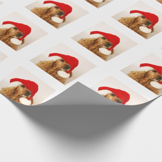 Cocker spaniel-WeihnachtsPackpapier Geschenkpapier (Ecke)