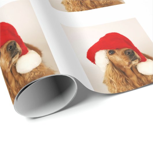 Cocker spaniel-WeihnachtsPackpapier Geschenkpapier (Rolleneckpunkt)
