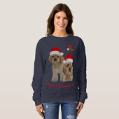 Cocker Spaniel Weihnachtspullover Sweatshirt (Vorne ganz)