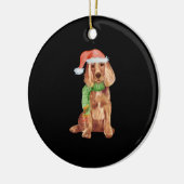 Cocker spaniel Weihnachtssanierung Keramik Ornament (Links)
