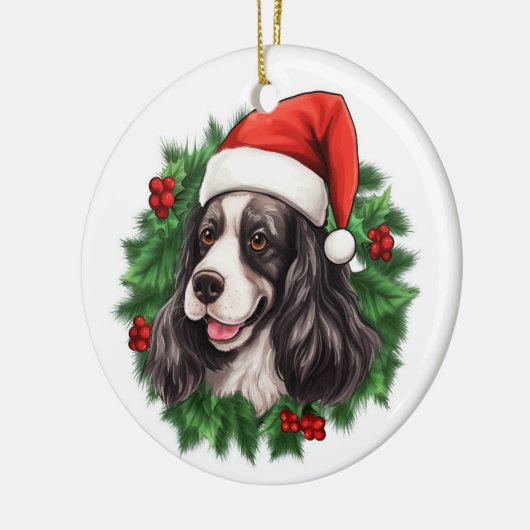 Cocker Spaniel Weihnachtsschmuck (Links)