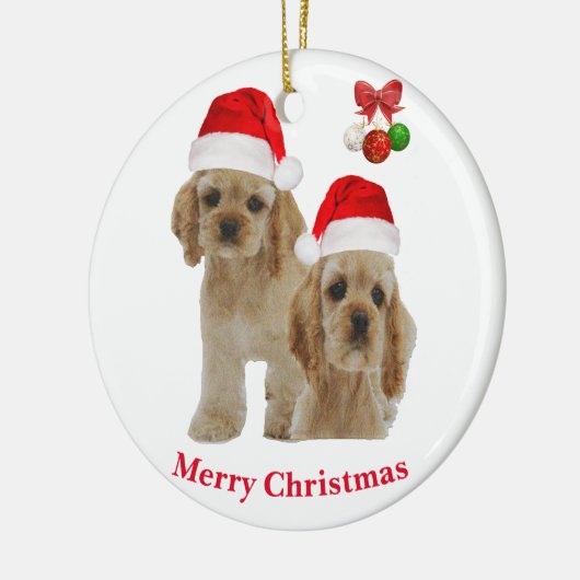 Cocker spaniel Weihnachtsschmuck (Links)