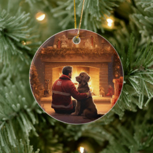 Cocker Spaniel Weihnachtsschmuck, Feuermann Pet Keramik Ornament