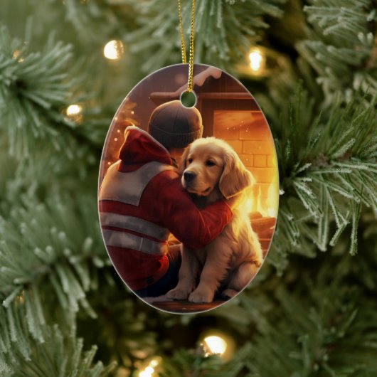 Cocker Spaniel Weihnachtsschmuck, Feuermann Pet Keramik Ornament (Baum)