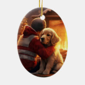 Cocker Spaniel Weihnachtsschmuck, Feuermann Pet Keramik Ornament (Hinten)