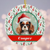 Cocker Spaniel Weihnachtsweihnachtsbäume und Hunde Keramik Ornament