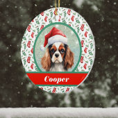 Cocker Spaniel Weihnachtsweihnachtsbäume und Hunde Keramik Ornament