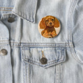 Cocker Spaniel Welpe der 40er Jahre - der Niedlich Button (Beispiel)